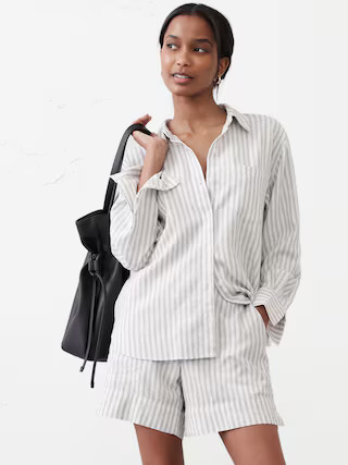 Classic Linen-Blend Shirt | Banana Republic Factory