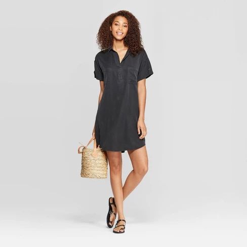 Women's Short Sleeve Collared At Knee Shirtdress - Universal Thread™ | Target