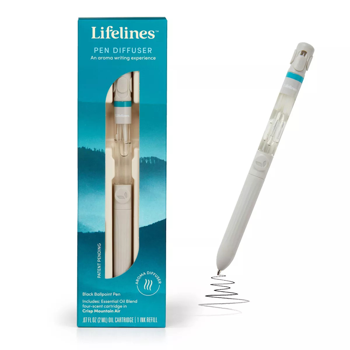 Lifelines Crisp Mountain Air with Essential Oil Blend Pen Diffuser: Aromatherapy for Focus, Energ... | Target
