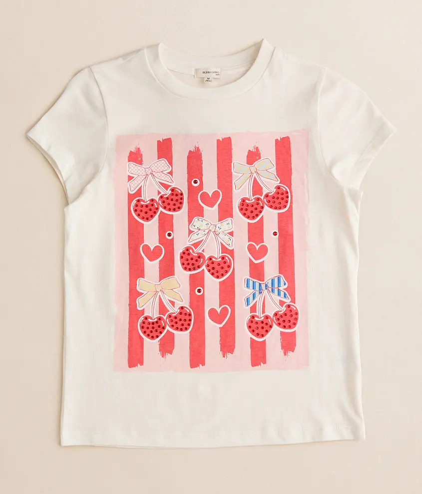 Girls - Rhinestone Cherries T-Shirt | Buckle