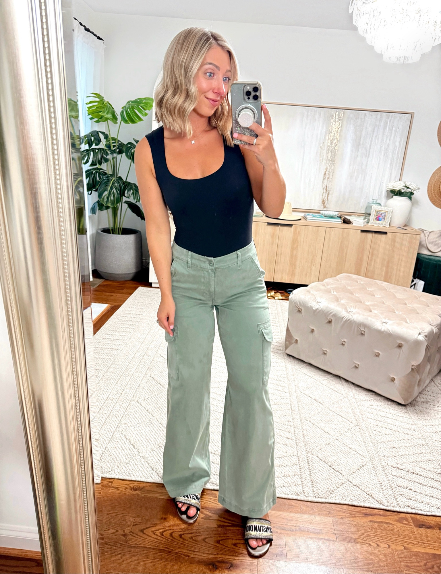 American Eagle Cargo pants on sale! These are SOOO soft! Size down! In between a size 2/4 and wearing the size 2 regular (5’4”) 

American Eagle, cargo pants, utility pants 

#LTKFindsUnder100 #LTKSaleAlert #LTKStyleTip