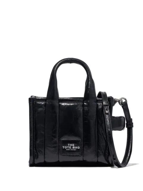 Marc Jacobs Micro The Tote Crinkled Leather Bag - Farfetch | Farfetch Global