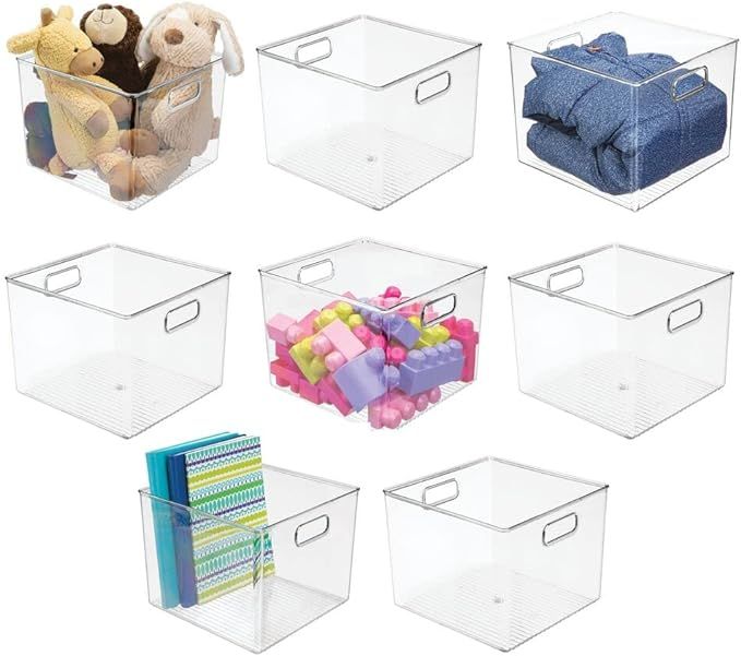 mDesign Plastic Home Storage Drawer Organizer Basket Bin for Cube Furniture Shelving in Office, C... | Amazon (US)