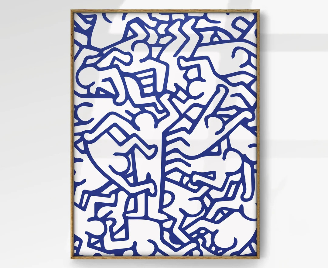 Affiche d'exposition Party of Life de Keith Haring, impression Keith Haring, impression d'exposit... | Etsy (FR)