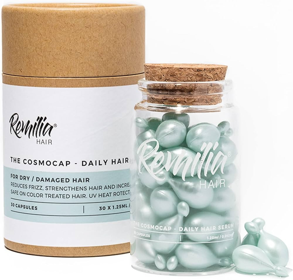 Hair Serum for Frizzy and Damaged Hair - Restorative Hair Oil Vitamins in Capsules - Hair Treatme... | Amazon (US)