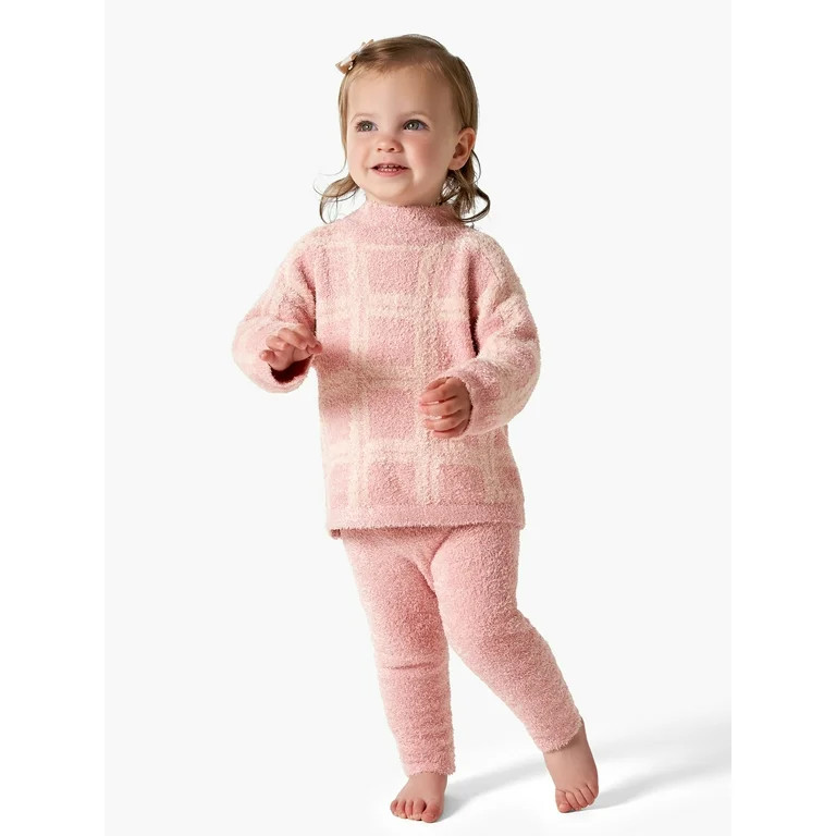 Modern Moments By Gerber Baby & Toddler Girl Long Sleeve Cozy Mock Neck Top & Legging 2-Piece,12M... | Walmart (US)