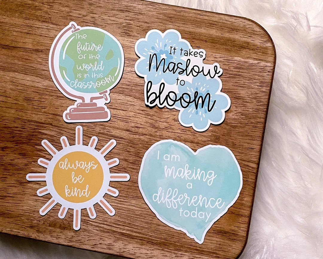 Teacher STICKER/MAGNET PACK | Teacher Magnet, Fridge Magnets, Classroom Decor, Teacher Gifts, Tea... | Etsy (US)