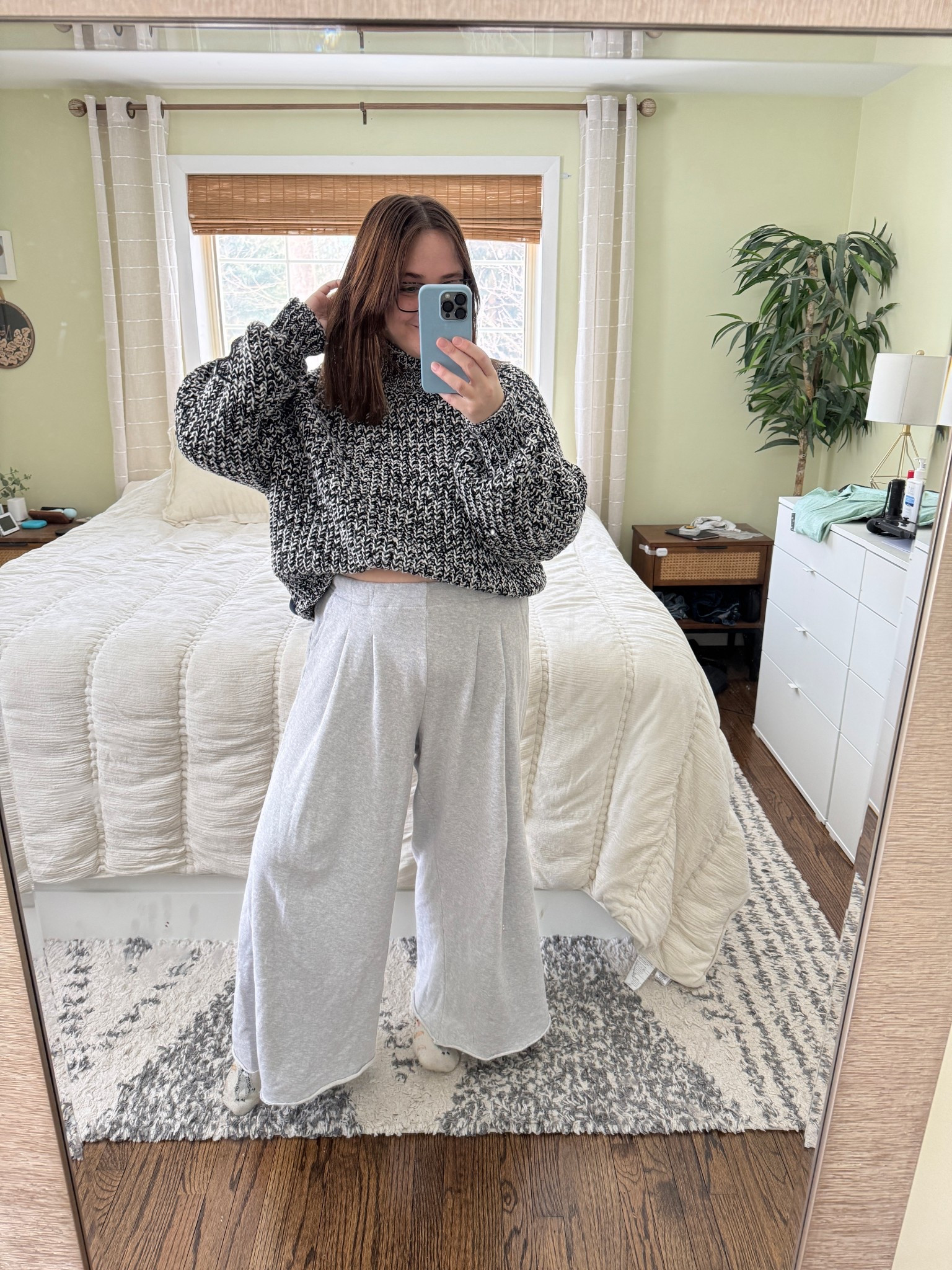Comfy wide leg trousers from aerie. Perfect Sunday loungewear outfit. I went down a size and went with a short. Wearing a medium short

#LTKMidsize #LTKSeasonal #LTKSaleAlert