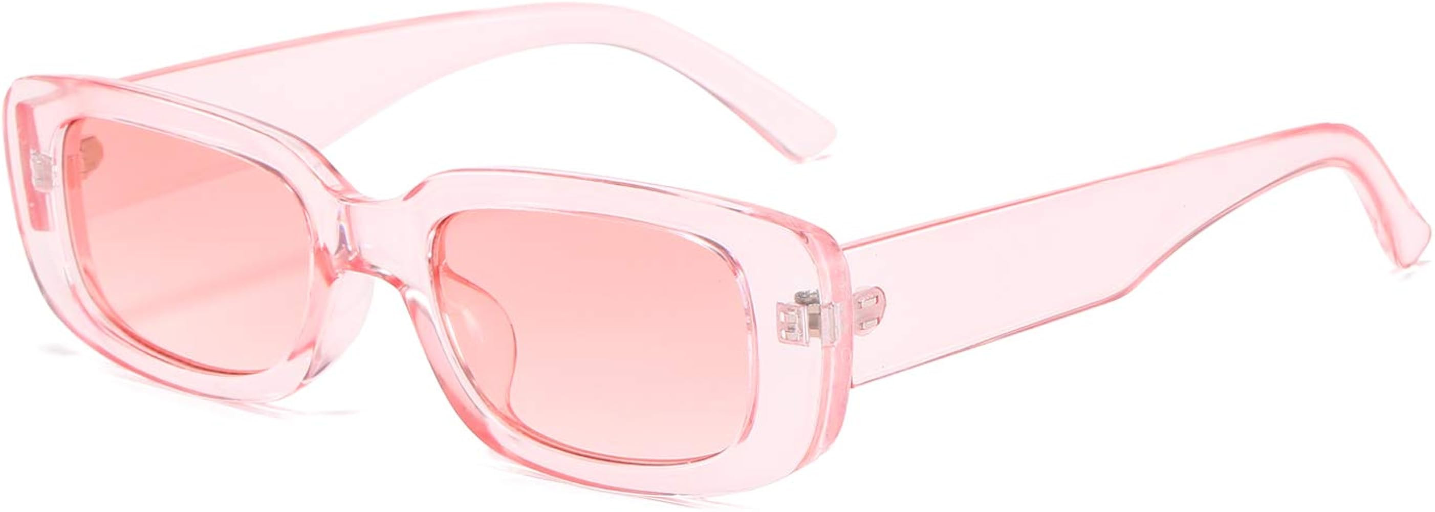Amazon.com: BUTABY Rectangle Sunglasses for Women Retro Driving Glasses 90\u2019s Vintage Fashion... | Amazon (US)