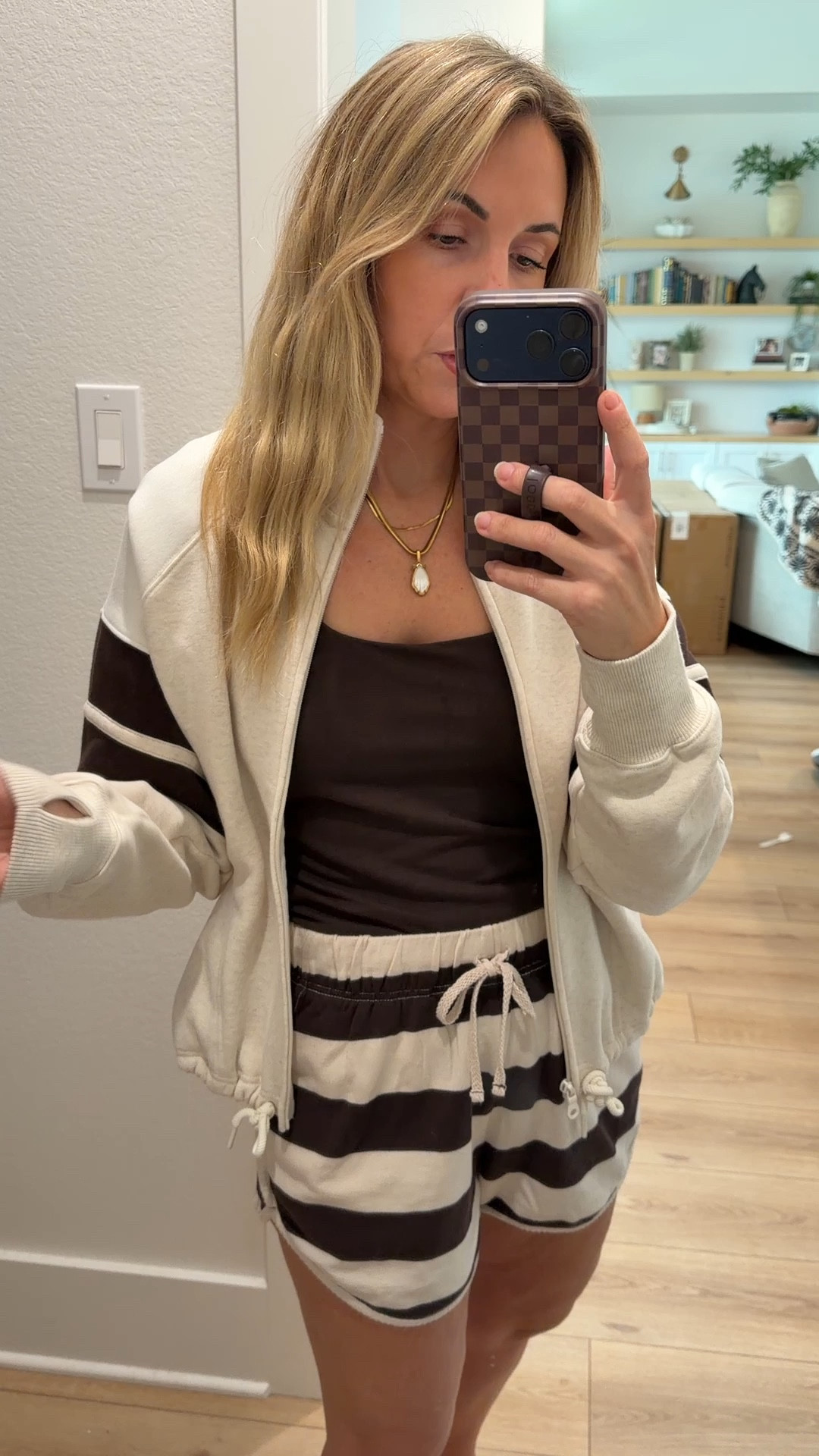 CODE: LTKAerie20 for 20% off your entire order with Aerie! 
Shorts are tts small. Jacket runs a tad large so I sized down to XS. 

#LTKxAerie #LTKActive