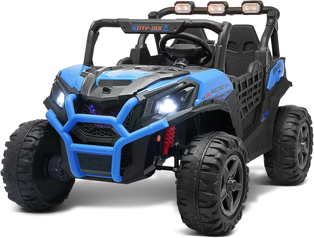 Blitzshark 24V 2 Seater Kids Ride on UTV Car 2WD/ 4WD Switchable Off-Road Electric Vehicle, with ... | Amazon (US)