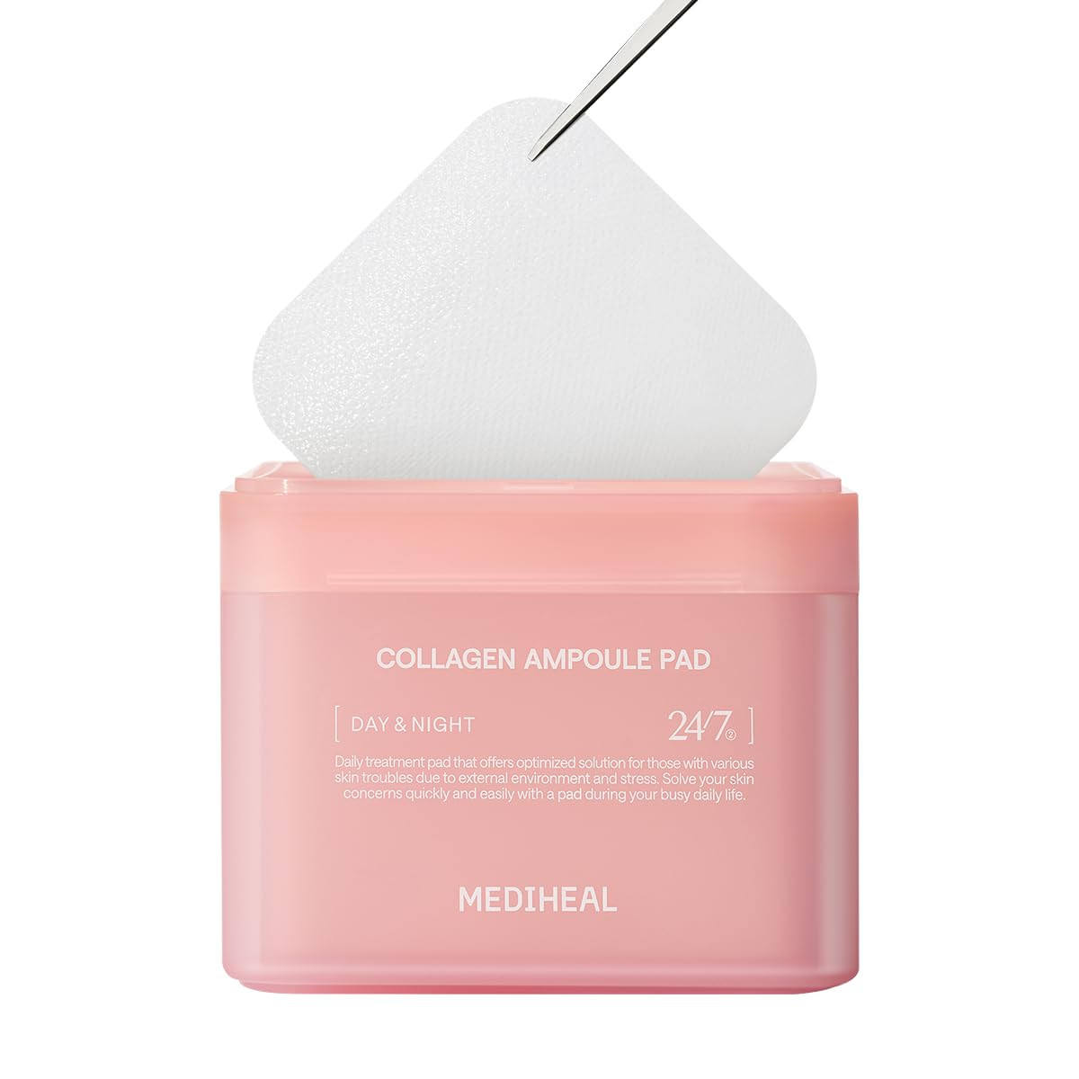 MEDIHEAL Collagen Ampoule Facial Toner Pads - Collagen & Ceramide - Skin Firming & Restore Elasti... | Amazon (US)