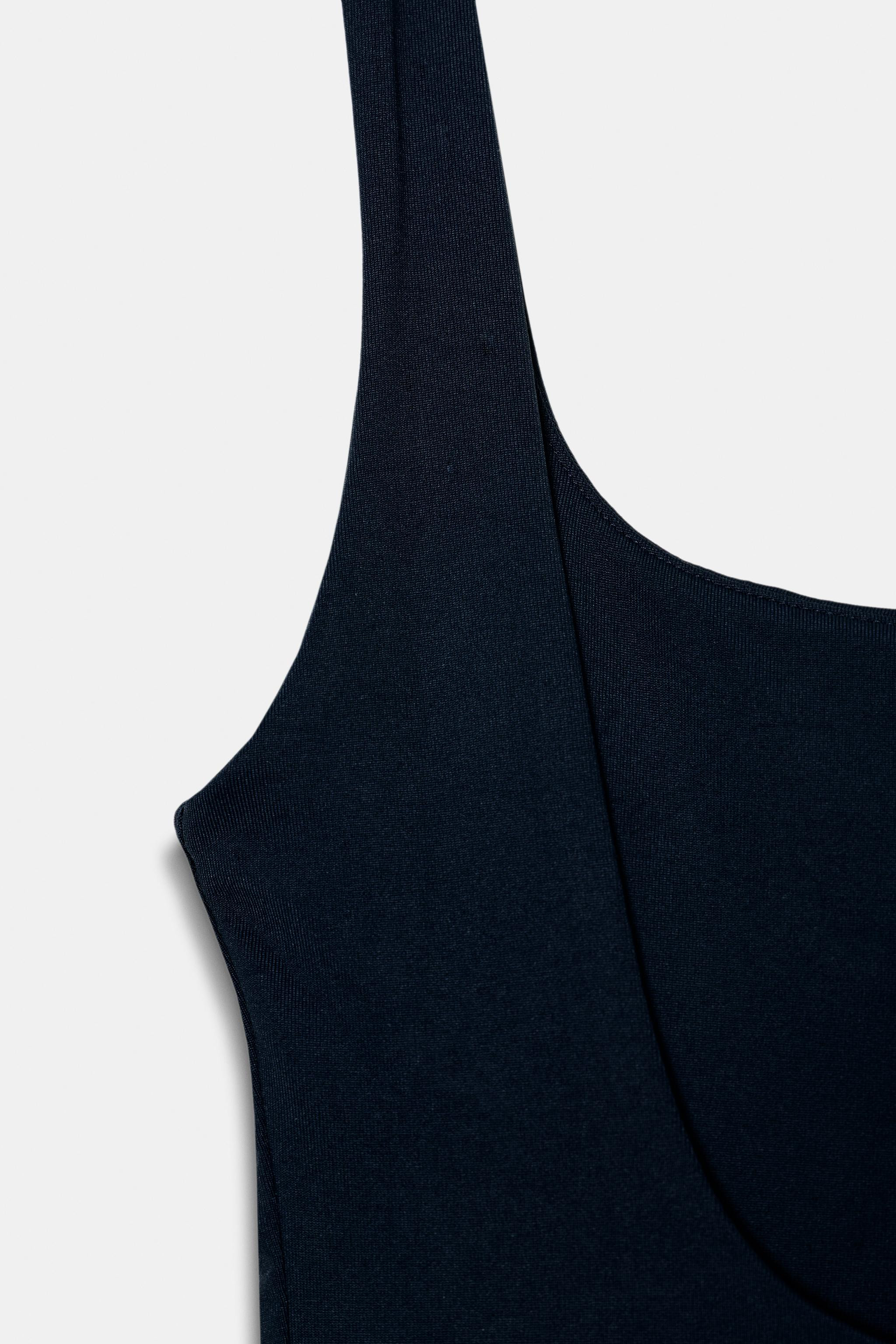 STRETCH BODYSUIT WITH SQUARE NECKLINE | Zara UK