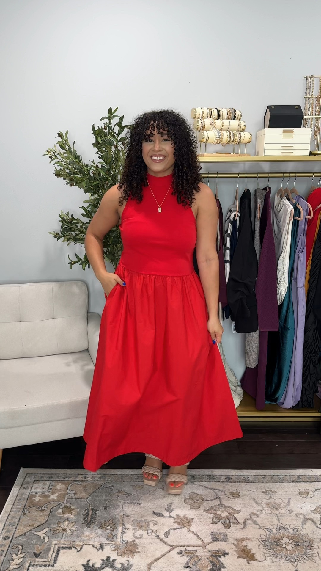 Target fashion finds perfect to take into fall! I’m wearing a large in the first dress, medium in the 2nd and size large top and 10 trousers in the last look. #targetfashion #targetstyle #targetdresses #target