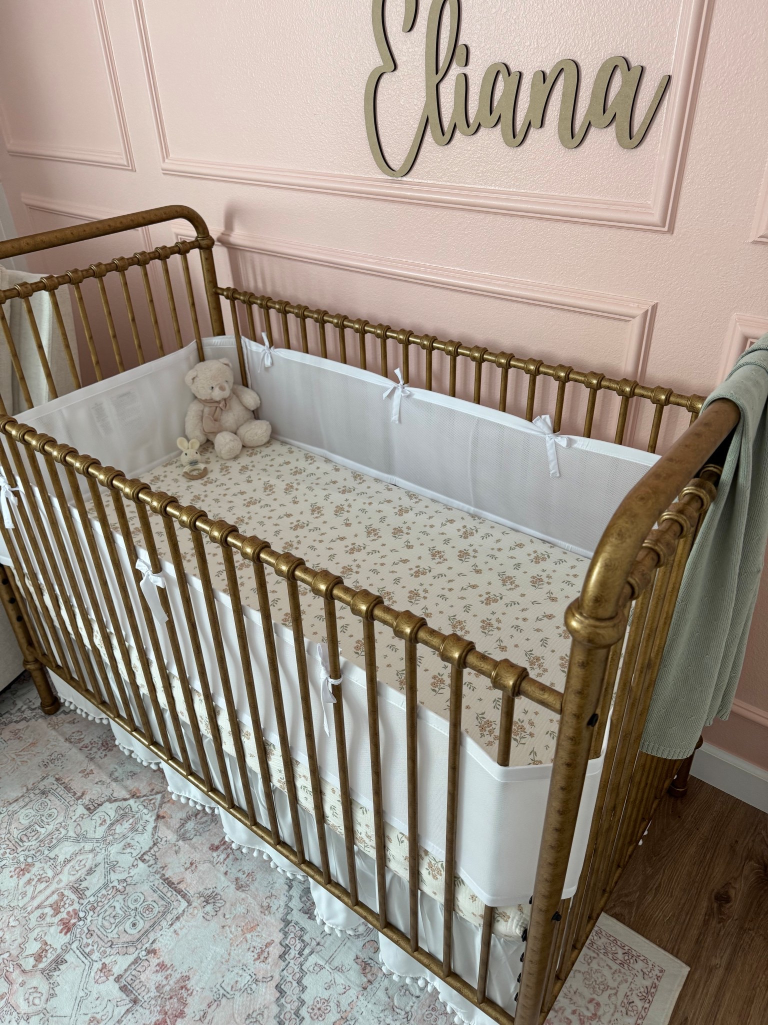 Baby girl crib and bedding  

#LTKKids #LTKHome #LTKBaby