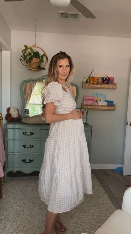 This Amazon maternity (even though it’s not maternity!) find is perfect for a neutral baby shower! The quality is perfect. I am wearing my prepregnancy size and am 32 weeks. 

#LTKunder50 #LTKbump #LTKfamily