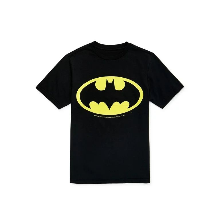 Batman Boys Logo T-Shirt with Short Sleeves, Sizes 4-18 | Walmart (US)