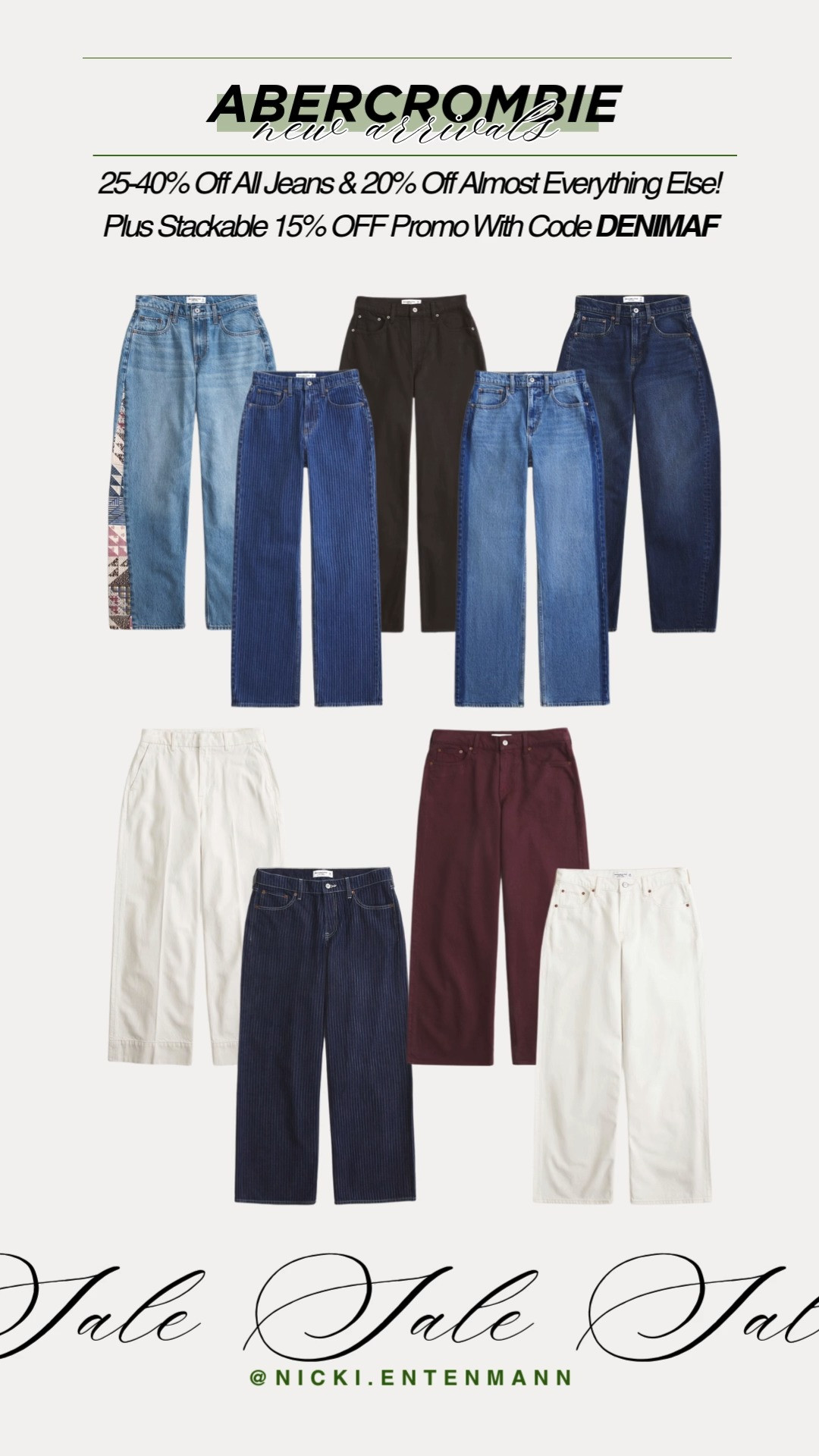 Denim dreams unlocked with Abercrombie savings, flattering fits, cozy staples and stackable code DENIMAF  for extra joy in every outfit now. #Abercrombie #jeans #denim #sale #discount #fashion #DENIMAF #wardrobe #outfitinspo #style
 

 #LTKootd #LTKSaleAlert #LTKTravel
