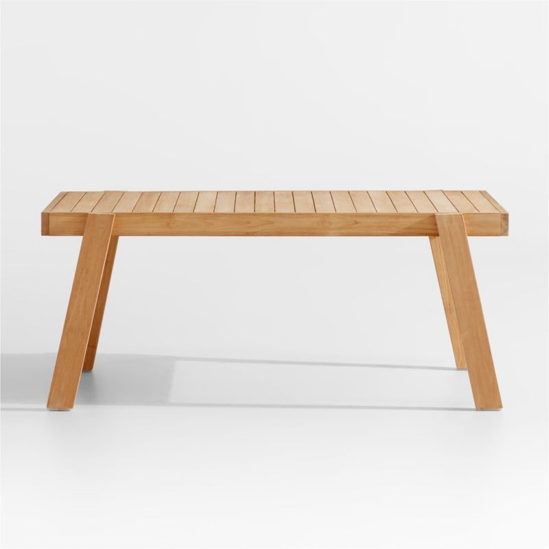 Jeannie 70"-113" Extendable Teak Outdoor Dining Table by Leanne Ford + Reviews | Crate & Barrel | Crate & Barrel