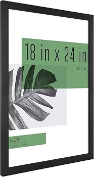 MCS Studio Gallery 18x24 Poster Frame Black Woodgrain, Vertical & Horizontal Wall Hanging Large P... | Amazon (US)