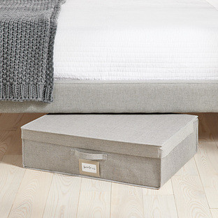 Underbed Storage Box w/ Vacuum Bag Grey | The Container Store