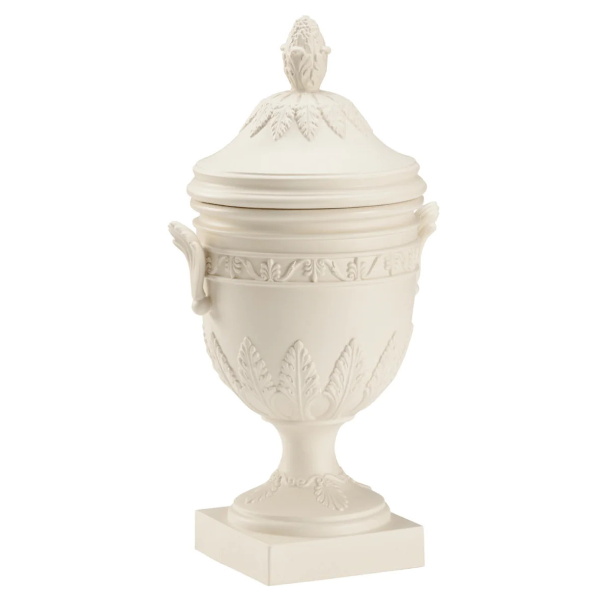 Classic White Roman Vase With Lid | The Well Appointed House, LLC
