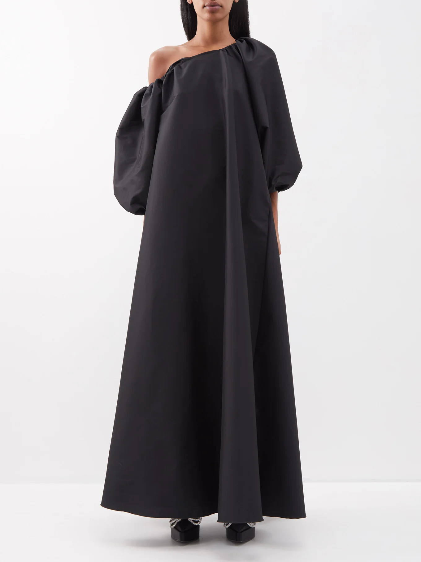 Nathalie one-shoulder taffeta gown | Matches (US)