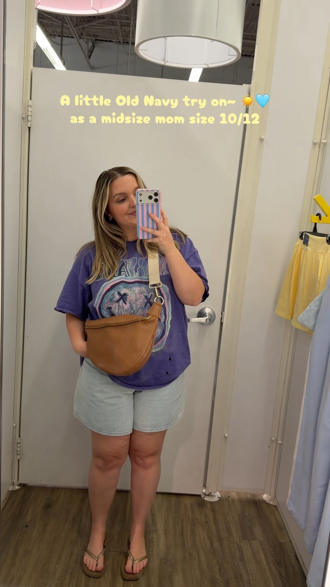 A quick Old Navy try on! I love all of the yellow and blue! The tanks are on sale for $5, I was surprised I liked the v neck. I want to go back!

#LTKootd #LTKOver40 #LTKMidsize