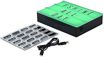 My Cinema Lightbox - The Mini Color-Changing LED Marquee with 100 Letters & Numbers to Create You... | Amazon (US)