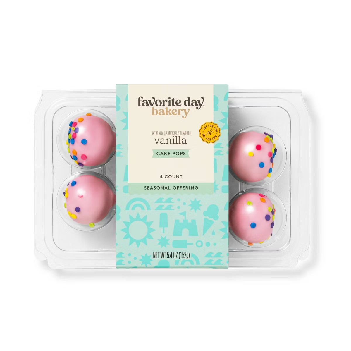 Summer Cake Pops - 4pk/5.4oz - Favorite Day™ | Target
