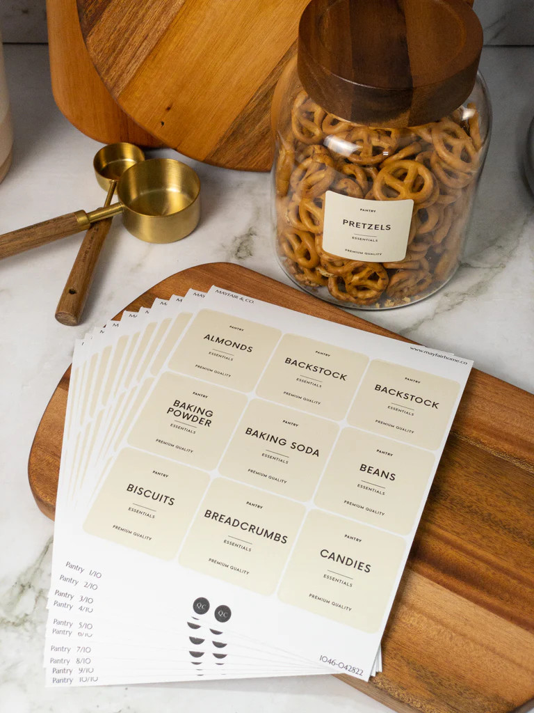 MOST-USED PANTRY LABELS Set - Premium Designer Labels | Mayfair & Co. (US)