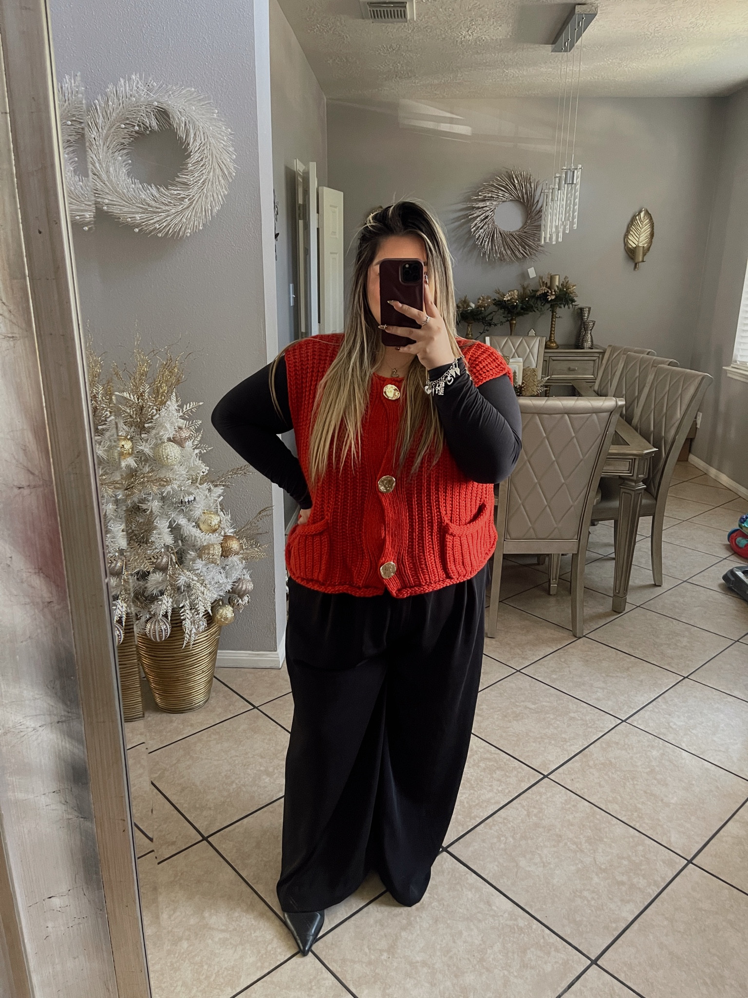 red sweater outfit ❤️✨ 

#LTKStyleTip #LTKMidsize #LTKPlusSize