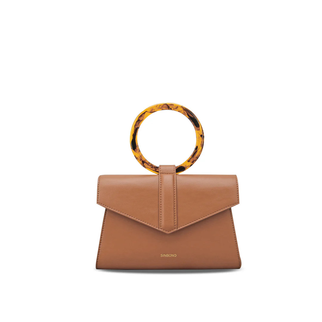 Emily Acrylic Tote Belt Bag - Light Brown | SINBONO INC.