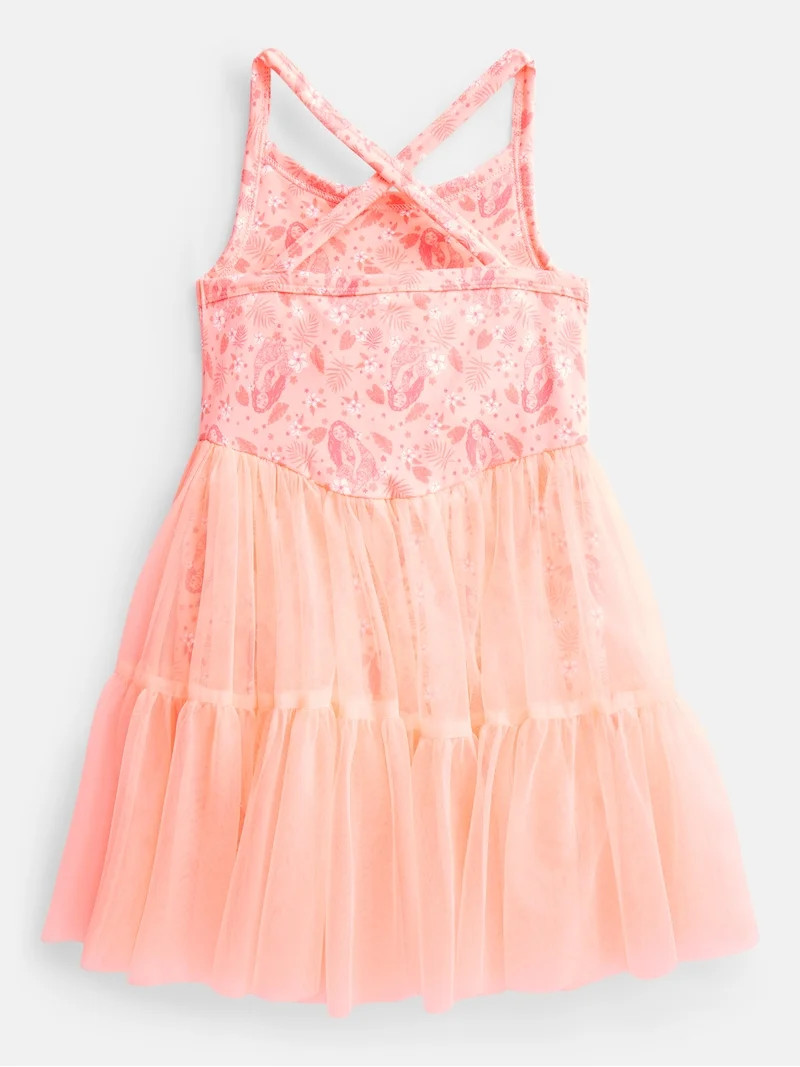 Moana Toddler Girls' Sleeveless Romper with Tulle Skirt, Sizes 12M-5T | Walmart (US)
