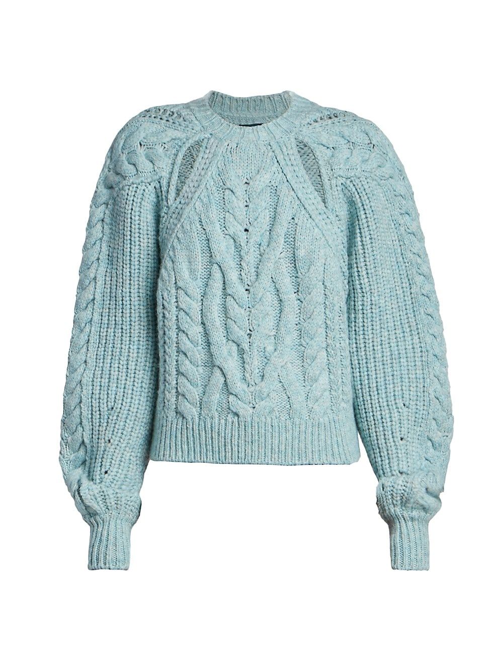 Isabel Marant Paloma Cut-Out Cable-Knit Sweater | Saks Fifth Avenue