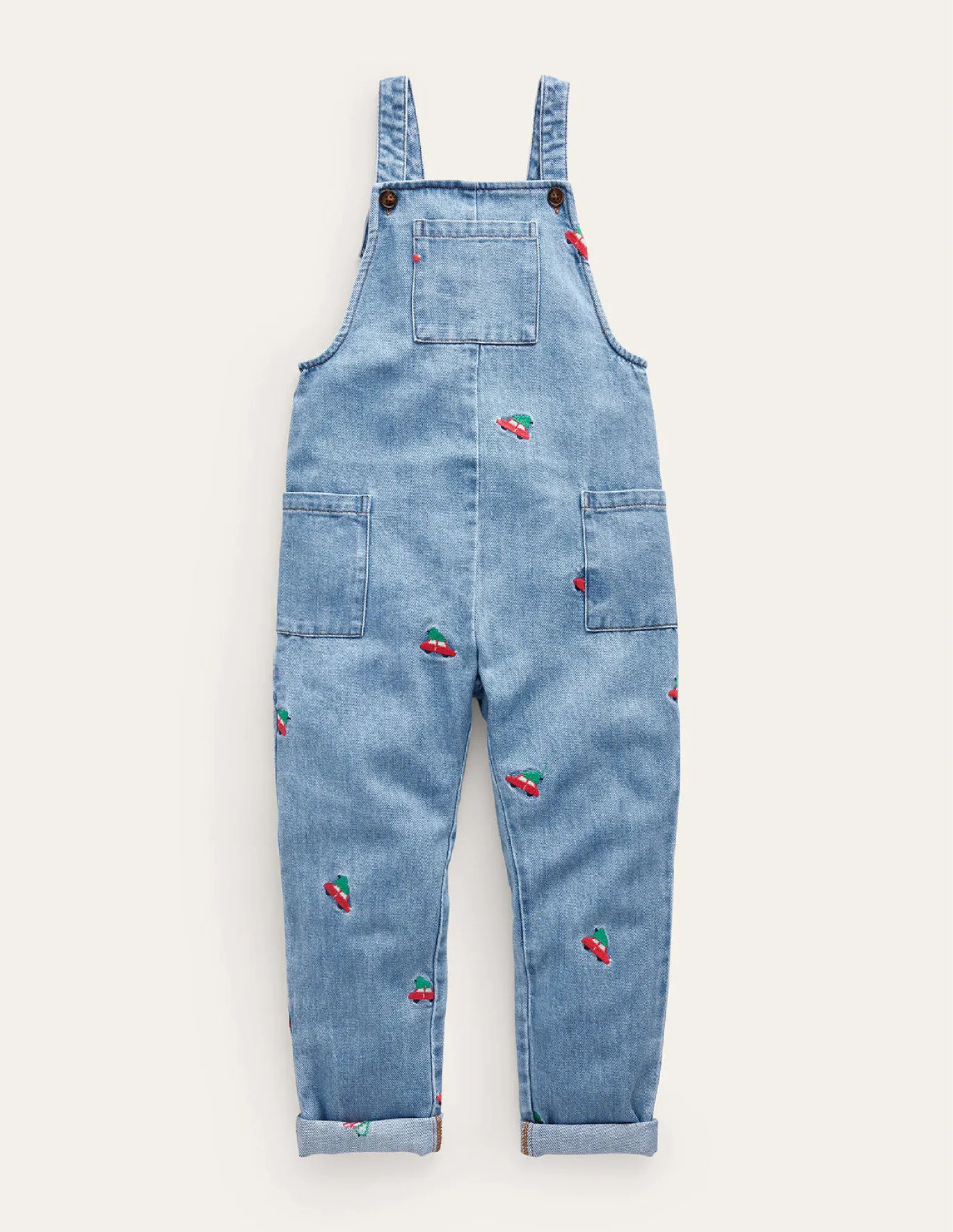 Embroidered Denim Overalls | Boden (US)