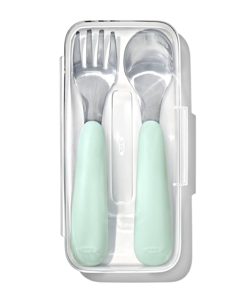 OXO Tot On-The-Go Fork and Spoon Set - Opal | Amazon (US)