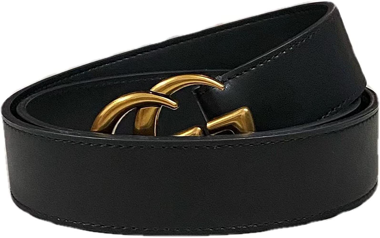 Black classic fashion casual business ladies belt women's belts | Amazon (US)