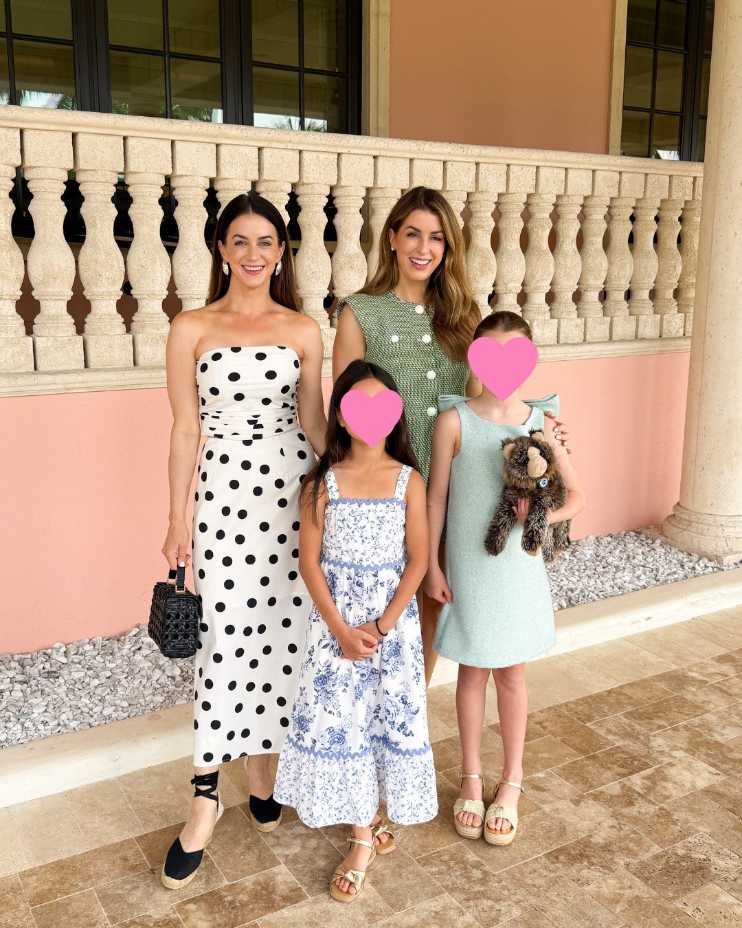 What we wore for dinner out with our daughters. I’m wearing a six in my top two in my shorts. Megan’s skirt definitely runs big so she bought a zero and did an easy alteration so it fit perfectly. She’s wearing a four in the top.

I’ve said it before, but Dillards has the best girls dresses and accessories. We’ve linked a few of our favorite pieces  

Spring fashion, polkadot skirt, polkadot top, woven top handle espadrille wedges  

#LTKOver40 #LTKStyleTip #LTKShoeCrush