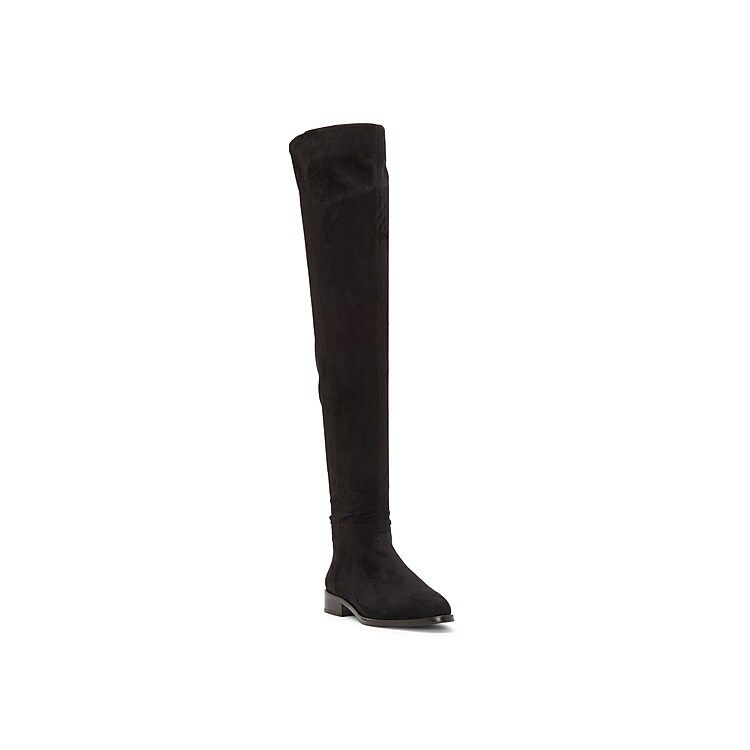 Vince Camuto Hailie Thigh High Boot - Women's - Black Fabric | DSW