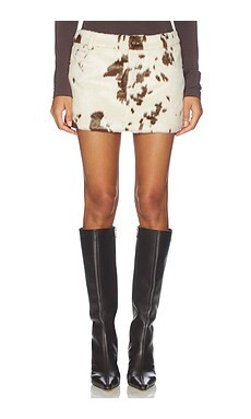Lovers and Friends Nash Mini Skirt in Cow Print from Revolve.com | Revolve Clothing (Global)