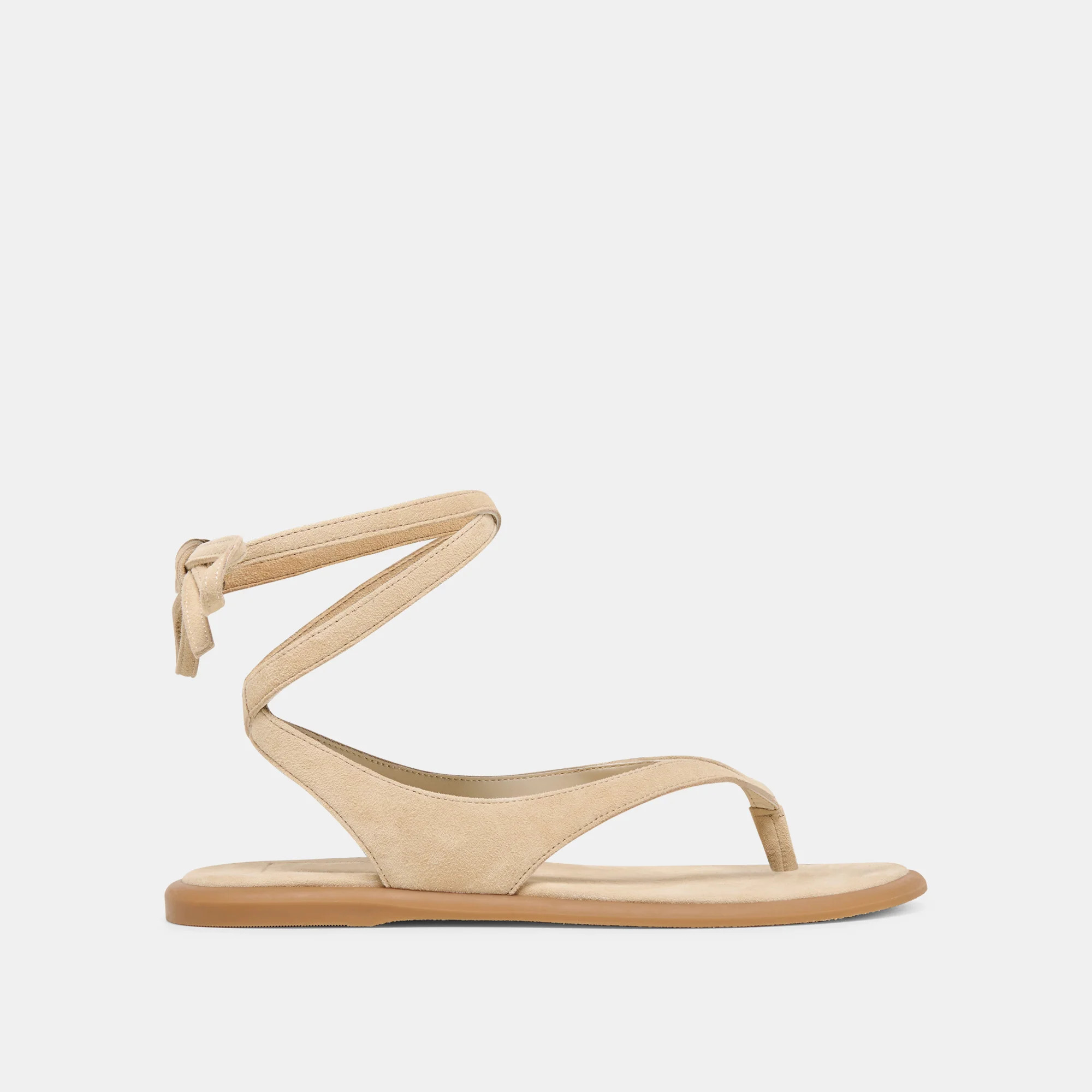 Jayden Sandals Almond Suede | DolceVita.com