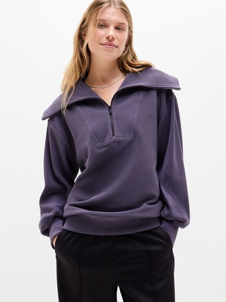 Ottoman Rib 1/4 Zip Sweatshirt | Athleta