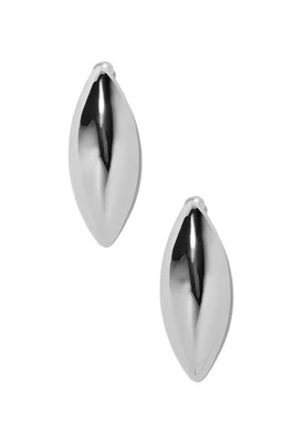 Puffy Dagger Earrings - Silver | Marissa Collections