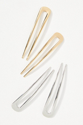 Bindya Metal Hair Pins, Set of 4 | Anthropologie (US)