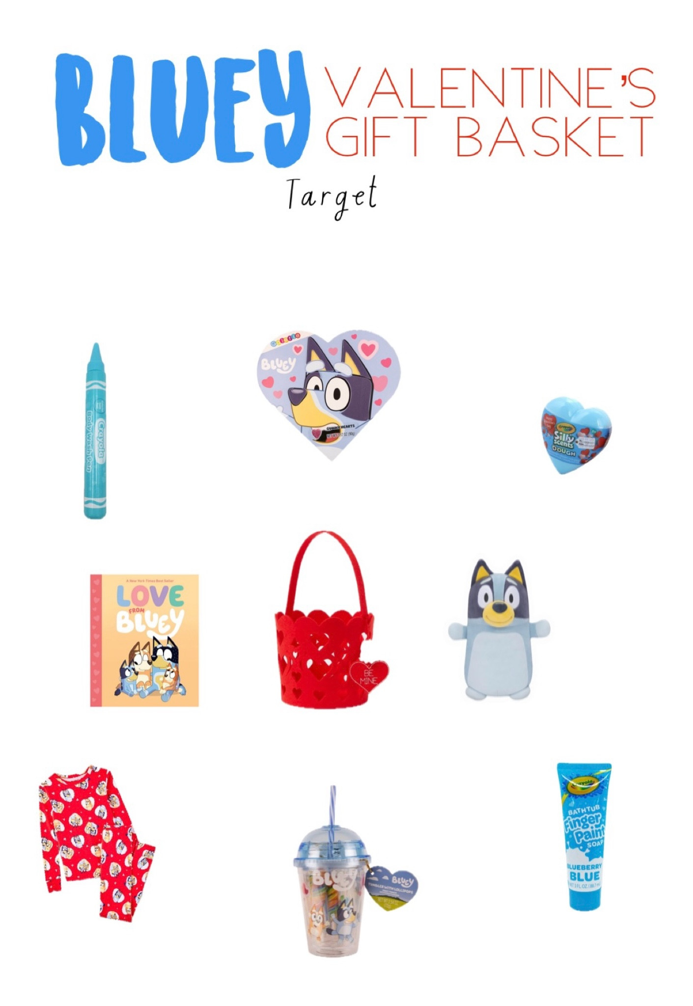 Bluey Valentine’s gift basket from target 🩵

#LTKSeasonal #LTKGiftGuide #LTKKids