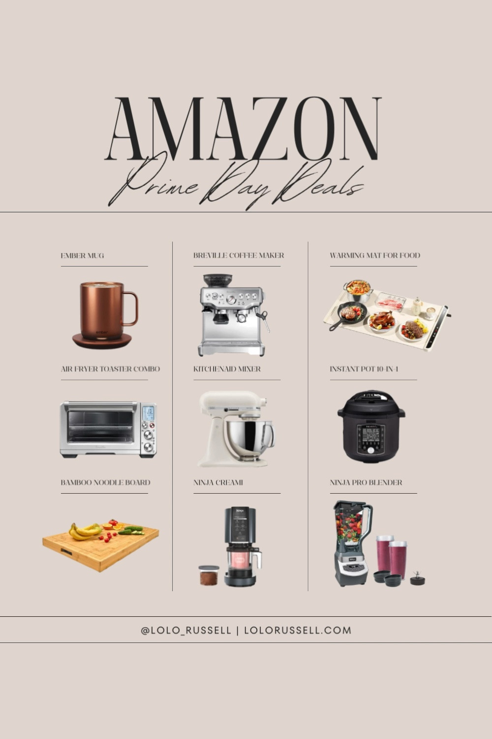 Amazon Big Deal Days best of kitchen gadgets and coffee! I love using our noodles boards because they create extra counter space, the Ember mug is so nice to have especially for new moms and the KitchenAid mixer is a must  



#LTKHome #LTKxPrimeDay