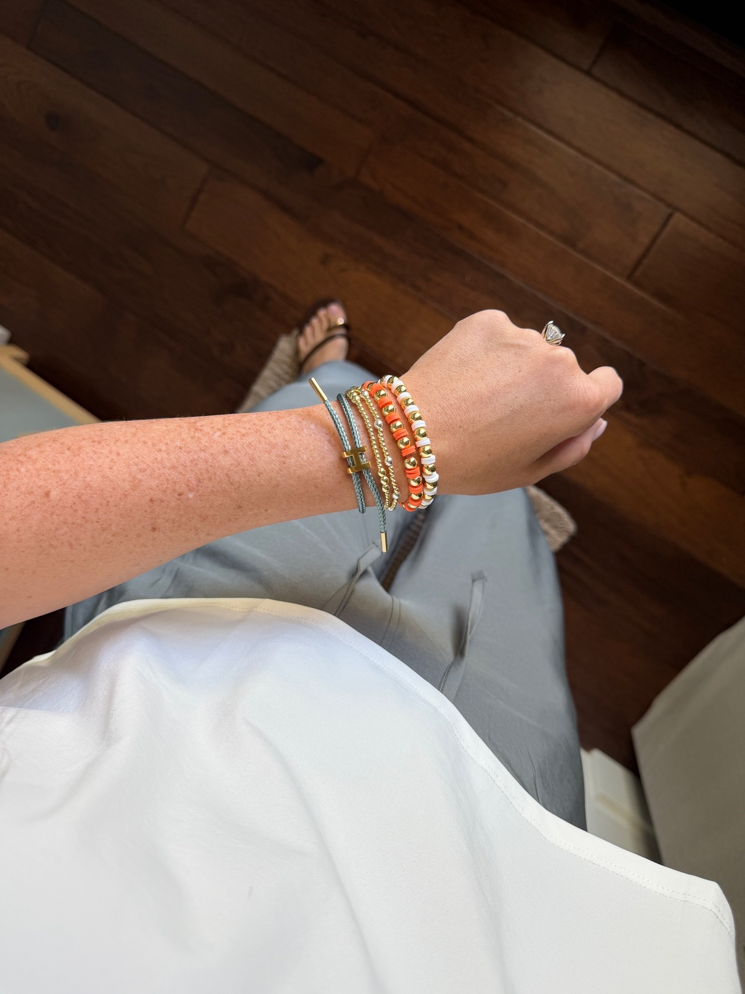 Bracelet stack! Gold & Orange are from @cocosbeadsandco

#LTKootd #LTKdayinmylife #LTKgrwm
