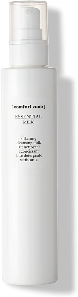 Comfort Zone Essential Silkening Cleansing Milk - 200ml Bottle - Cleanses and Restores Luminosity - Hydrates - Suitable for Vegans - Natural Ingredients | Amazon (UK)