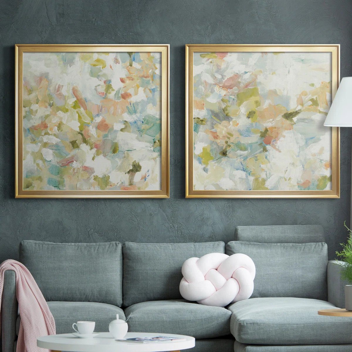 " Floral Blush " 2 - Pieces Painting Print | Wayfair North America